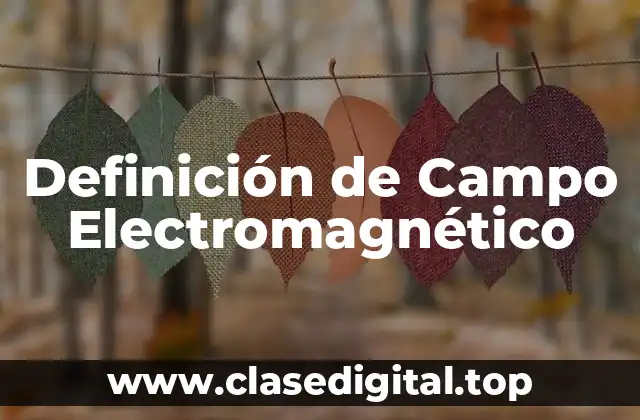 Definición de Campo Electromagnético