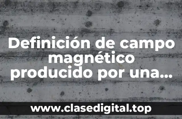 Ejemplos de campo magnético producido por una espira