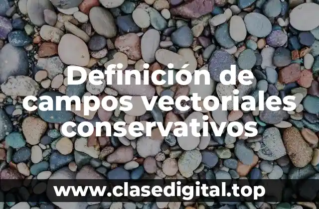 Ejemplos de campos vectoriales conservativos