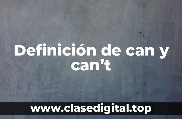 Definición técnica de can