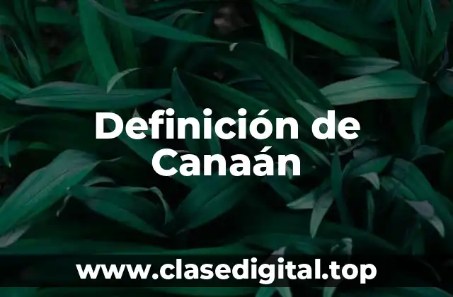Definición de Canaán