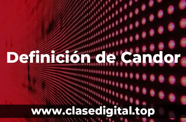 Definición de Candor