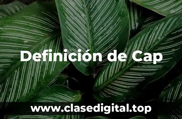 Definición de Cap