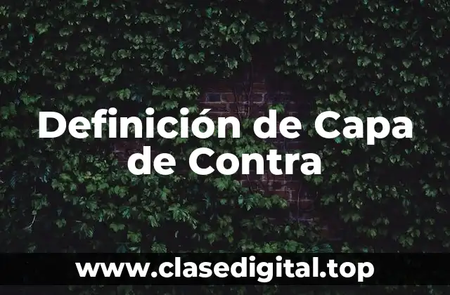 Definición de Capa de Contra