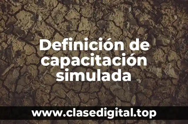 Definición de capacitación simulada