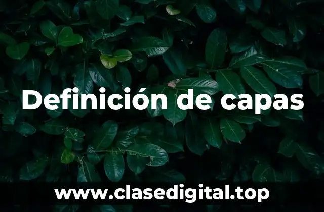 Definición técnica de capas