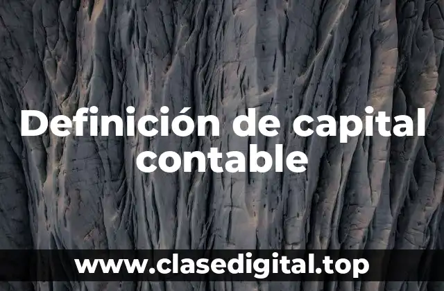 Definición de capital contable