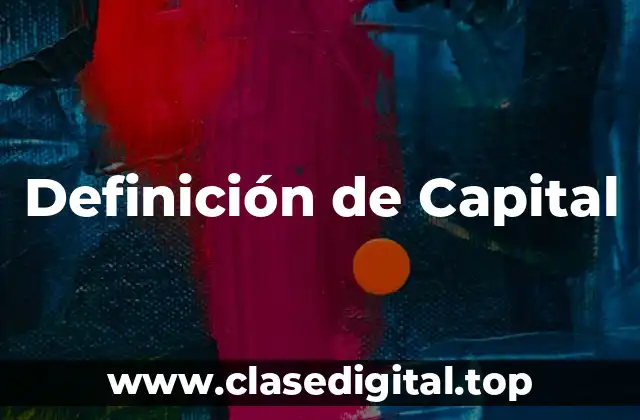 Definición de Capital