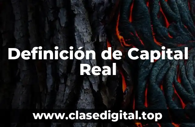Definición de Capital Real