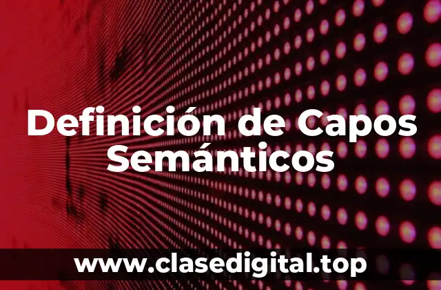 Ejemplos de Capos Semánticos