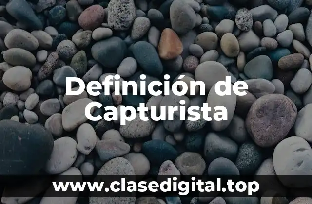 Definición de Capturista