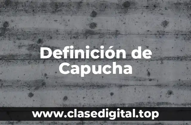 Definición de Capucha
