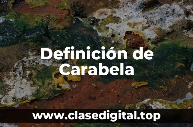 Definición de Carabela