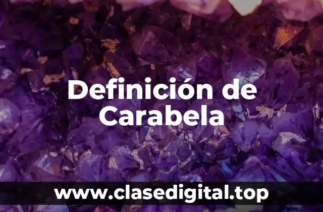 Definición de Carabela