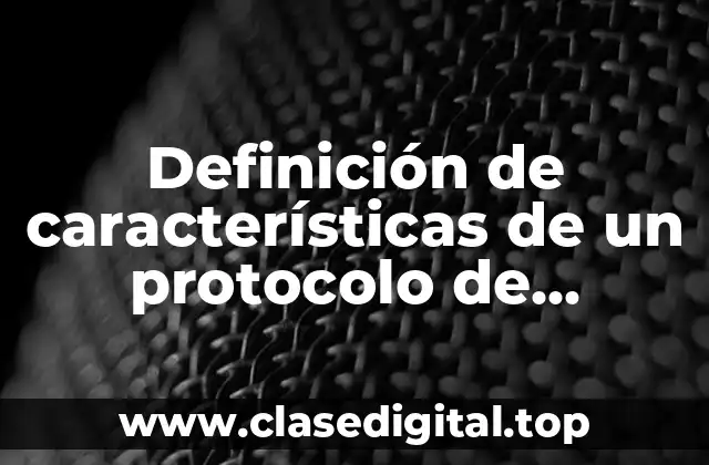 Ejemplos de características de un protocolo de investigación sobre estrés