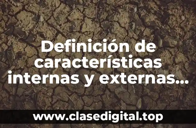 Definición de características internas y externas de textos expositivos
