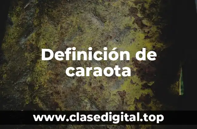 Definición de caraota