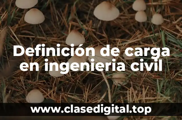 Definición de carga en ingenieria civil