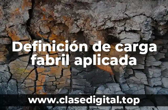 Ejemplos de carga fabril aplicada