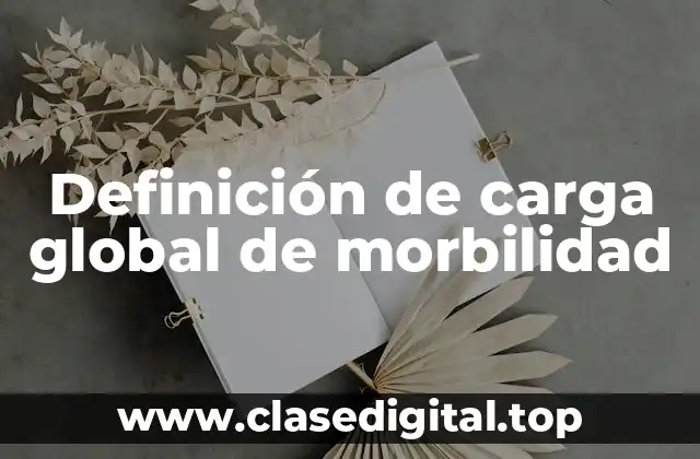 Definición de carga global de morbilidad