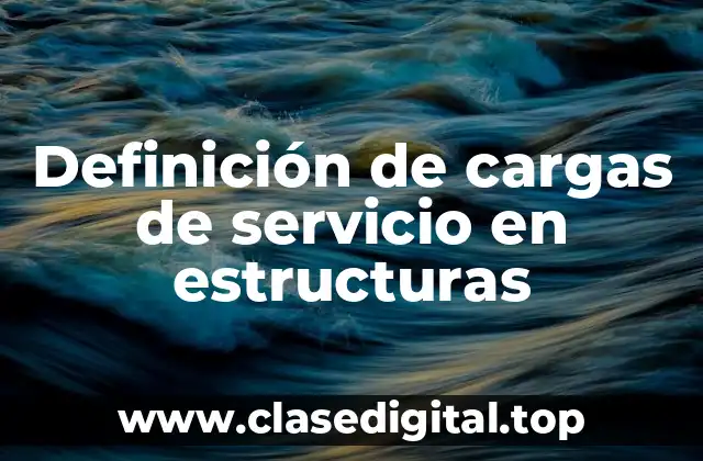 Definición técnica de carga de servicio