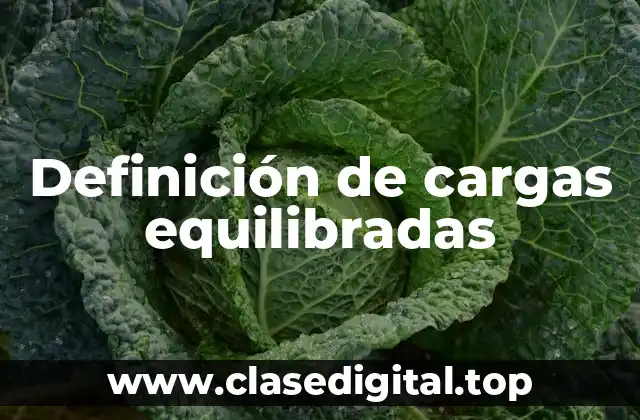 Definición de cargas equilibradas