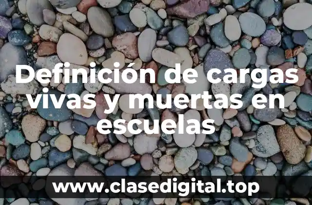 Definición de cargas vivas y muertas en escuelas