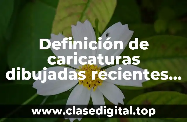 Definición de caricaturas dibujadas recientes sobre cantantes