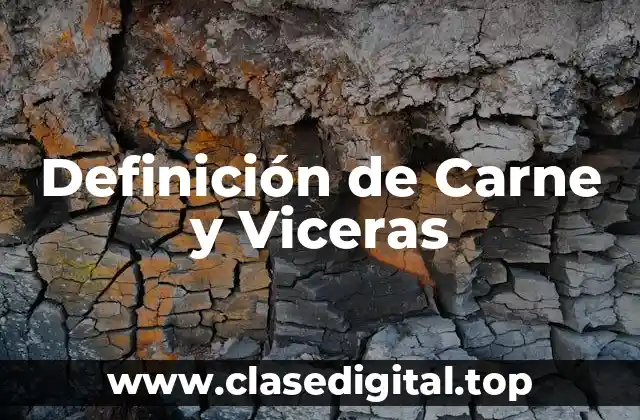 Definición de Carne y Viceras