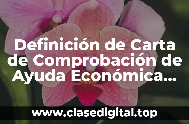 Ejemplos de Carta de Comprobación de Ayuda Económica para Food Stamp