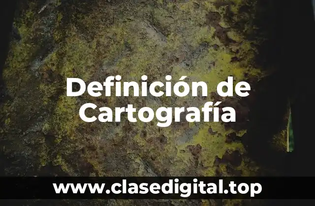 Definición Técnica de Cartografía