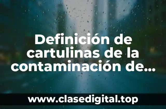 Ejemplos de cartulinas de la contaminación de las bacterias