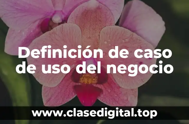 Ejemplos de caso de uso del negocio