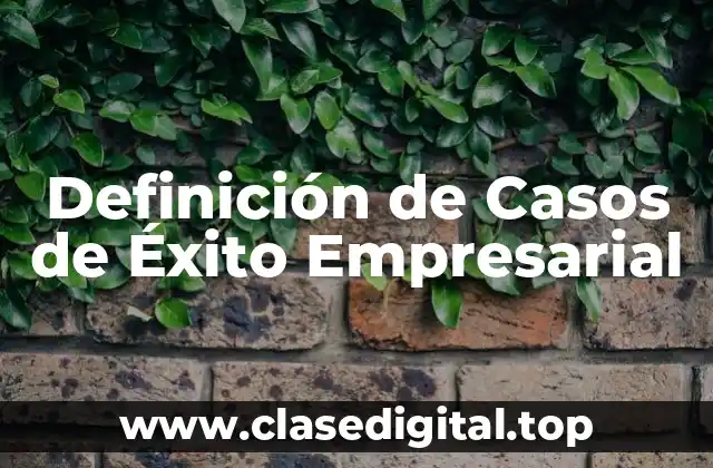Definición de Casos de Éxito Empresarial