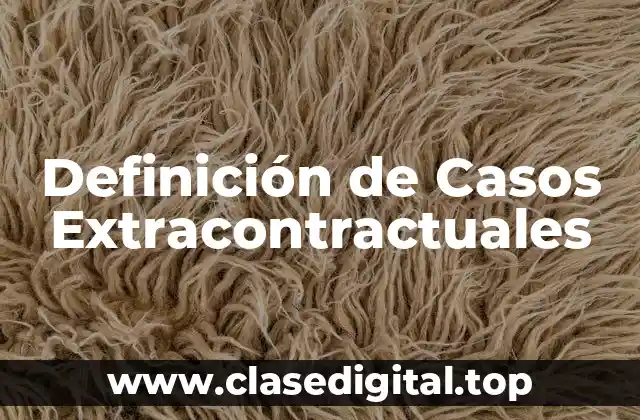 Definición de Casos Extracontractuales
