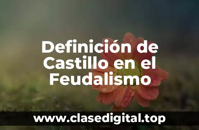 Definición de Castillo en el Feudalismo