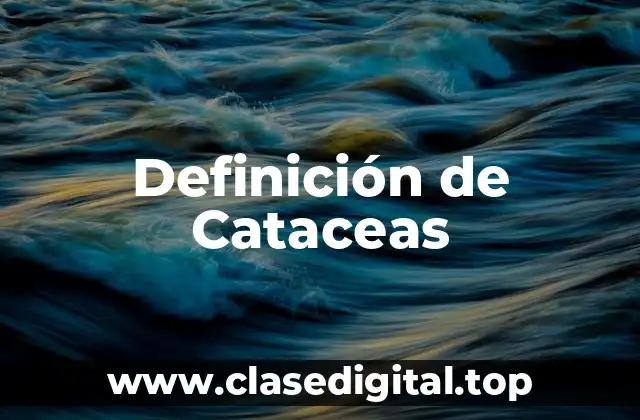 Definición de Cataceas