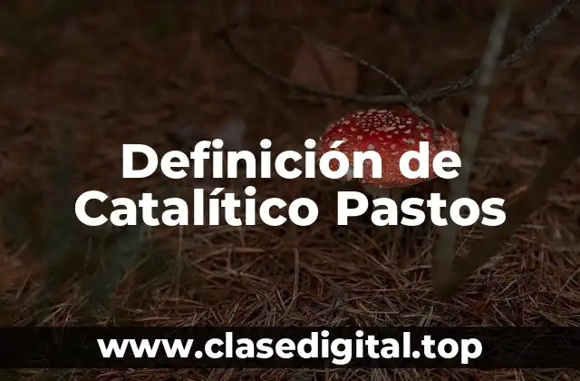Definición de Catalítico Pastos