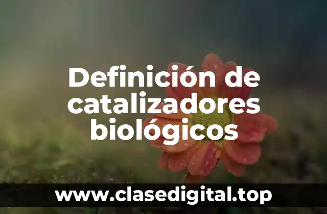 Ejemplos de catalizadores biológicos