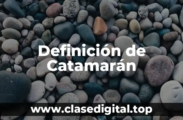 Definición de Catamarán