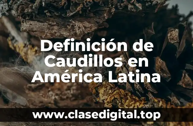Definición de Caudillos en América Latina