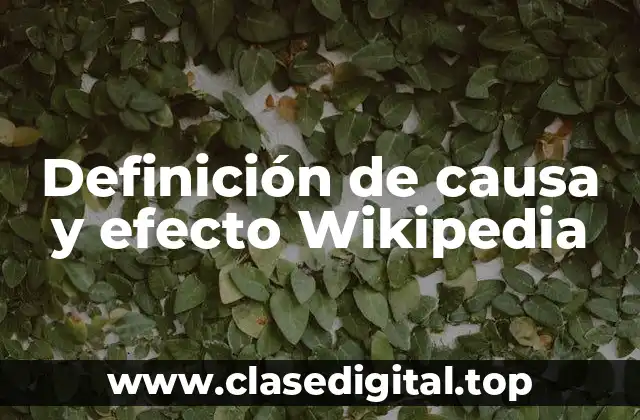 Ejemplos de causa y efecto