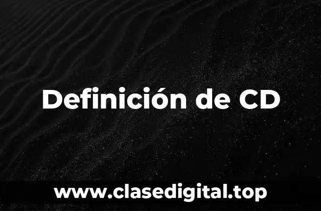 Definición de CD