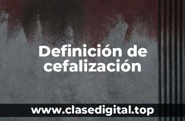 Definición de cefalización