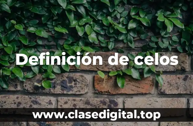 Definición de celos