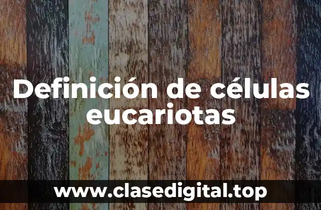 Definición de células eucariotas
