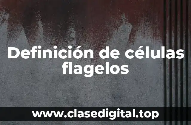 Definición de células flagelos