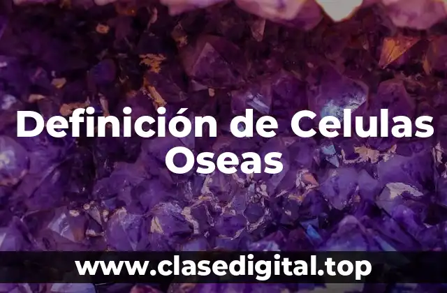 Definición de Celulas Oseas