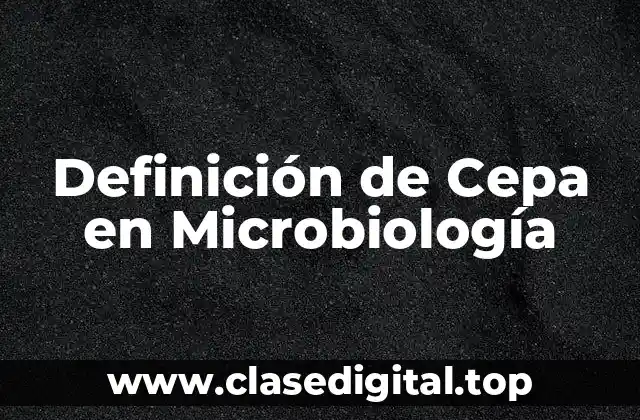 Definición de Cepa en Microbiología