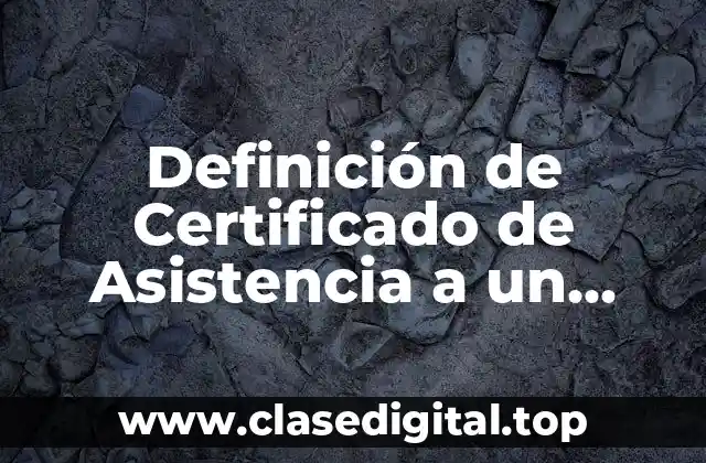 Ejemplos de Certificados de Asistencia a un Seminario